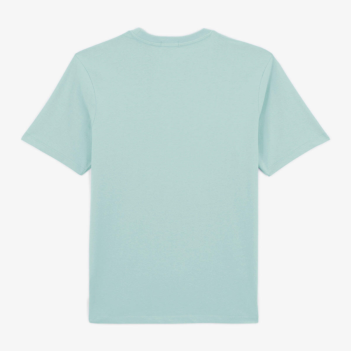 Camiseta de cuello redondo Théo de algodón azul celeste 3/6