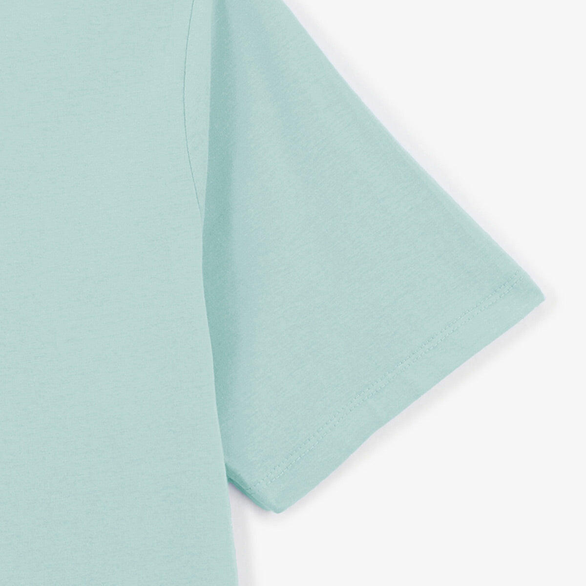 Camiseta de cuello redondo Théo de algodón azul celeste 5/6