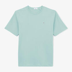 T-shirt col rond Théo en coton bleu céleste