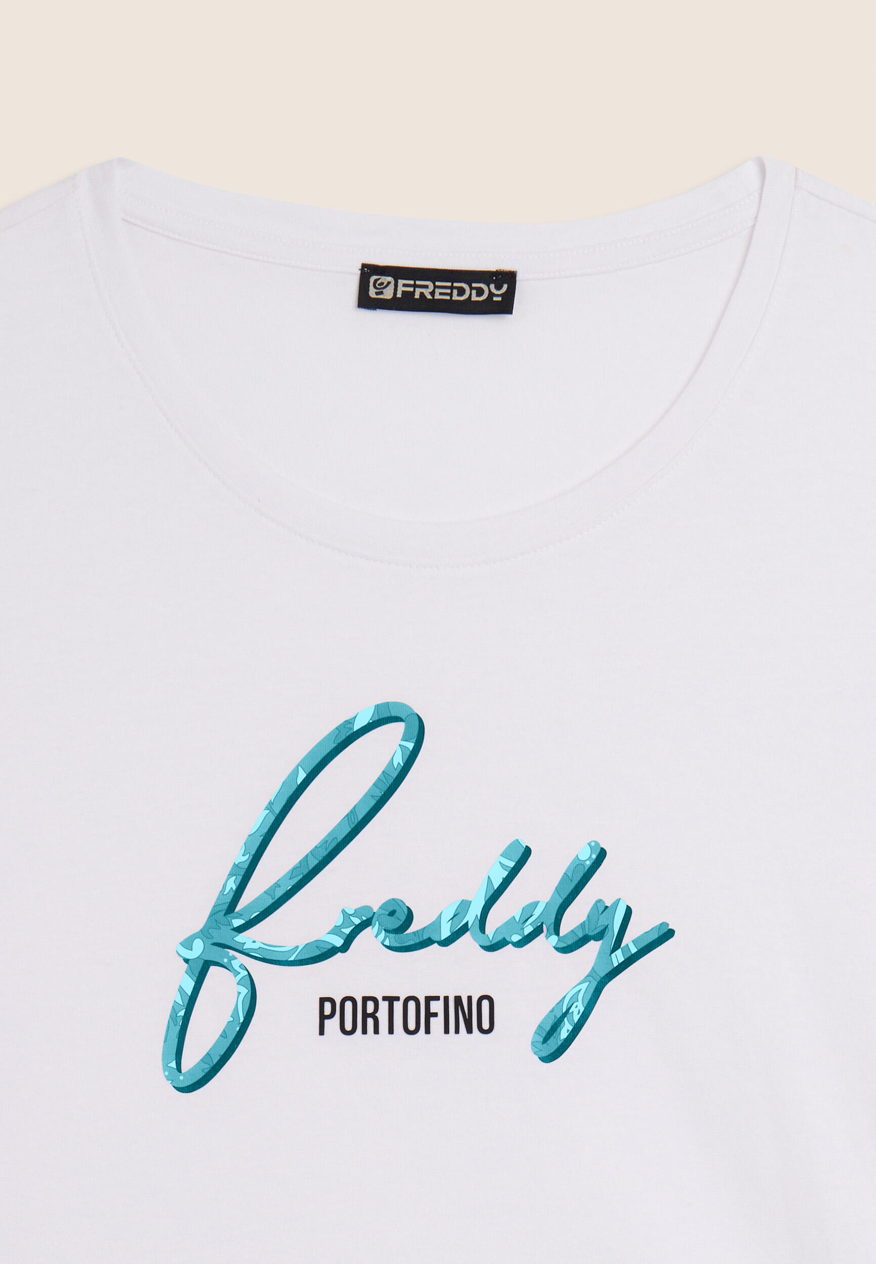 T-shirt con logo Freddy floreale 3/3