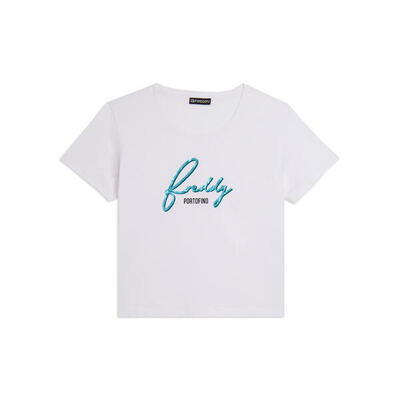 T-shirt con logo Freddy floreale