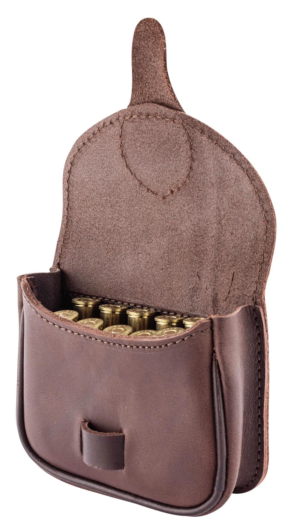Pochette En Cuir Country Pour 10 Balles De Grande Chasse 4/4