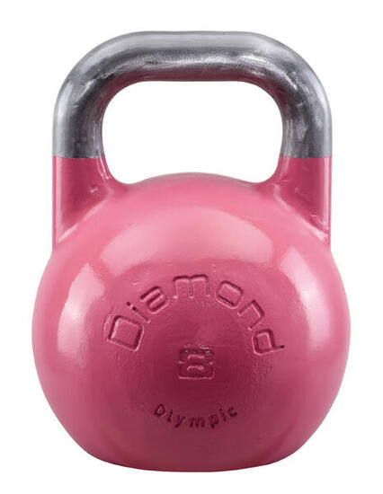 Kettlebell olimpica acciaio [Da competizione impugnatura Ø34mm] 8-36 kg peso pro
