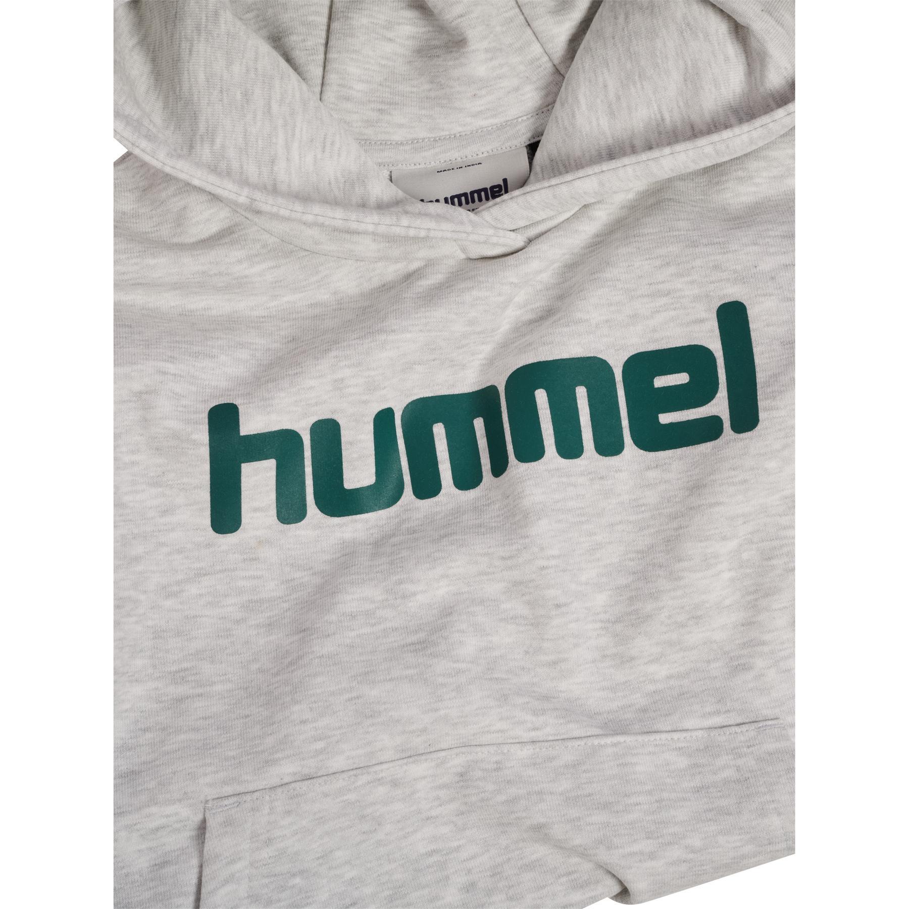 Felpa con cappuccio per bambini Hummel Boxy Logo 3/4