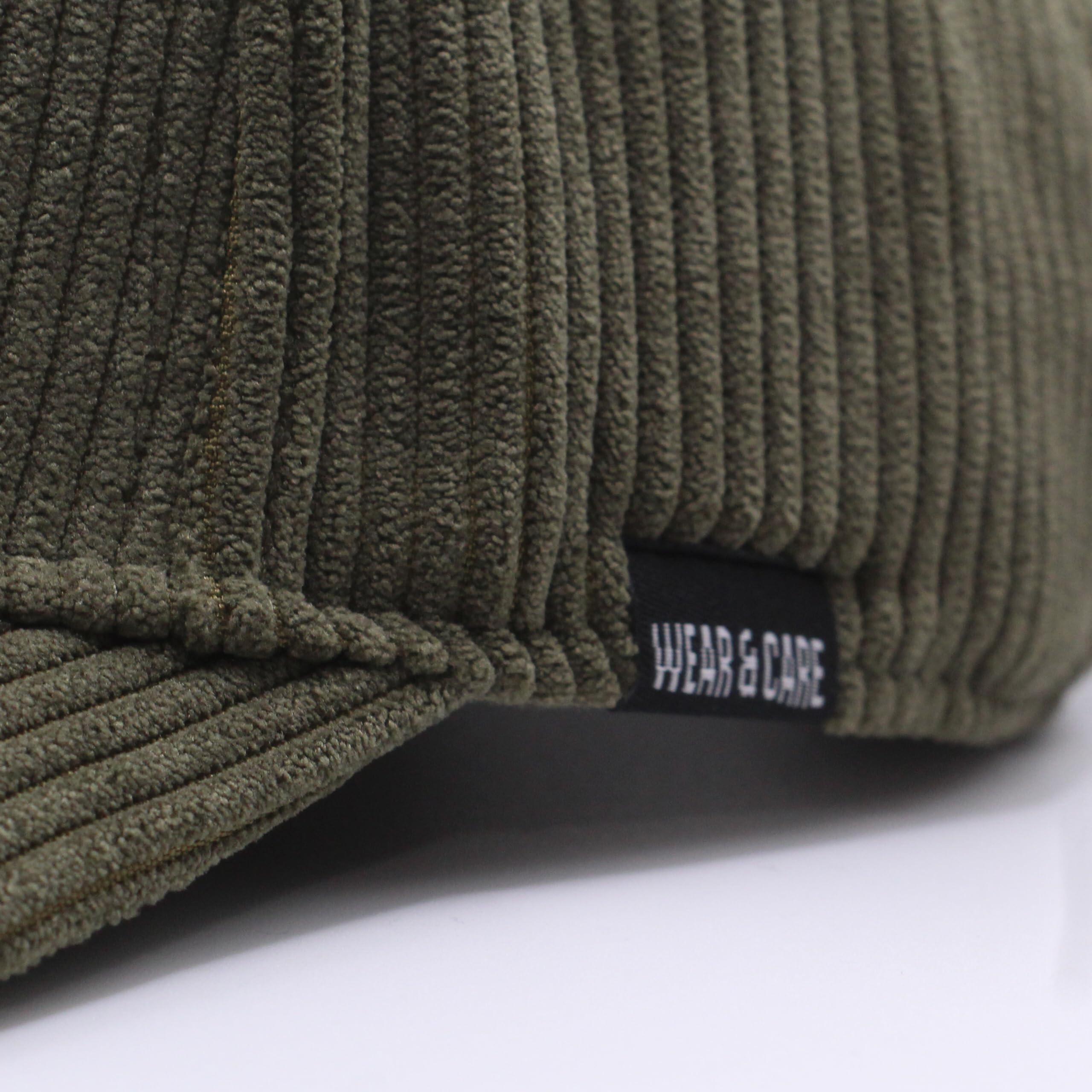 Casquette de baseball - Velours côtelé - Recyclé / Adulte / Taille unique (Vert) 3/5