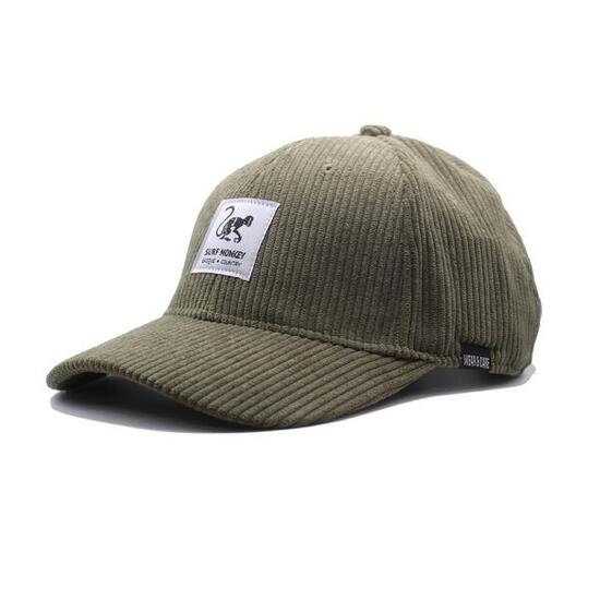 Casquette de baseball - Velours côtelé - Recyclé / Adulte / Taille unique (Vert)