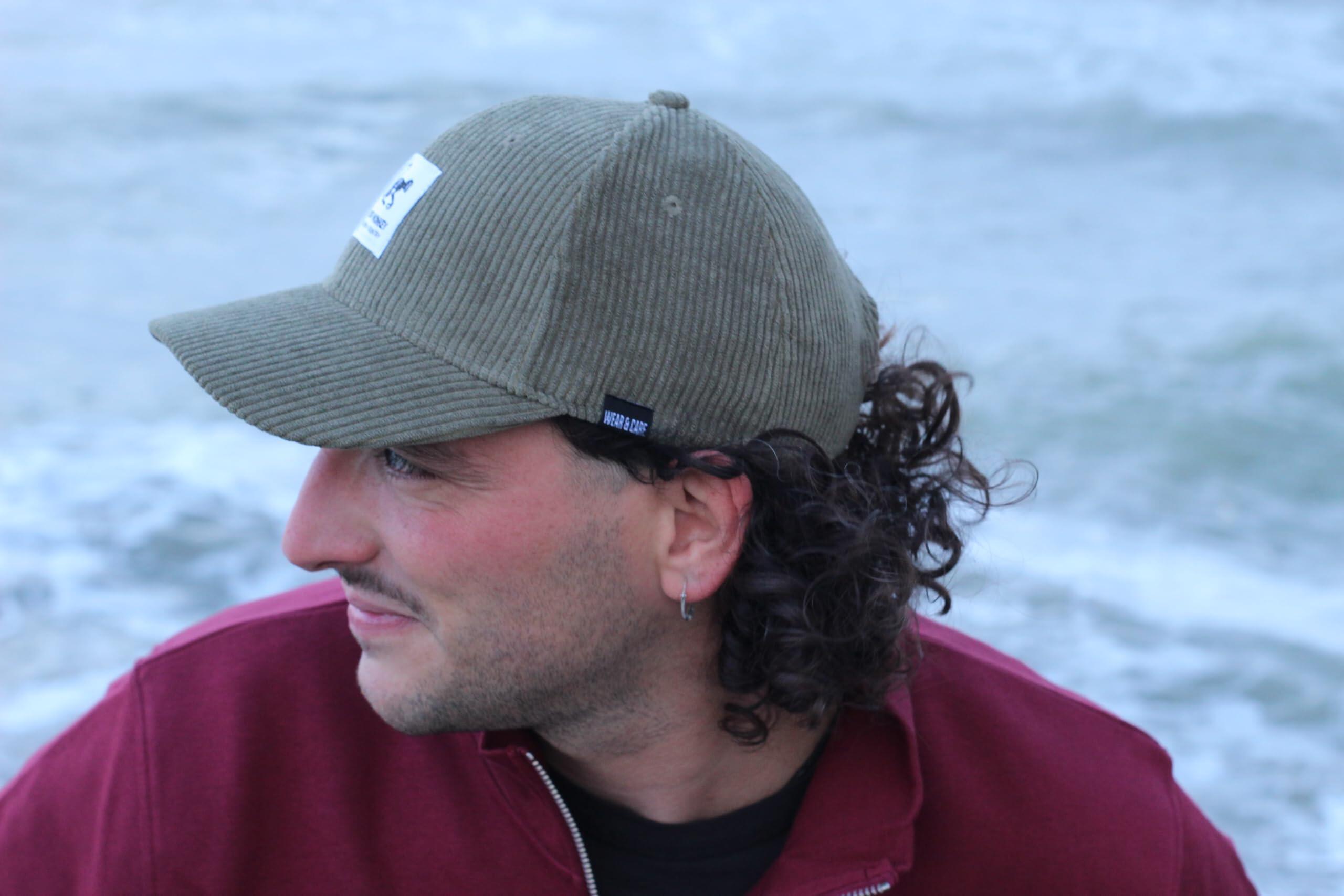 Casquette de baseball - Velours côtelé - Recyclé / Adulte / Taille unique (Vert) 4/5