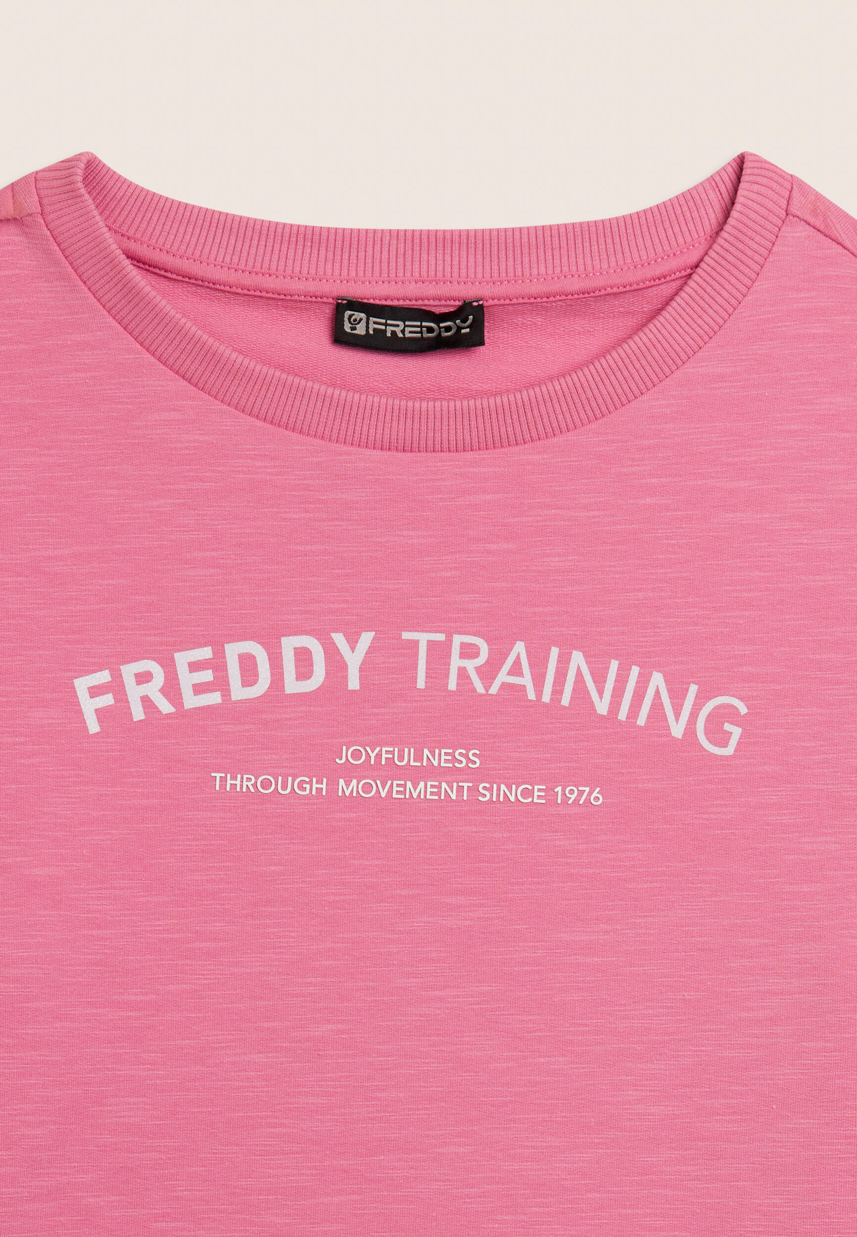Sweatshirt met ronde hals en gekruiste voorkant 7/7