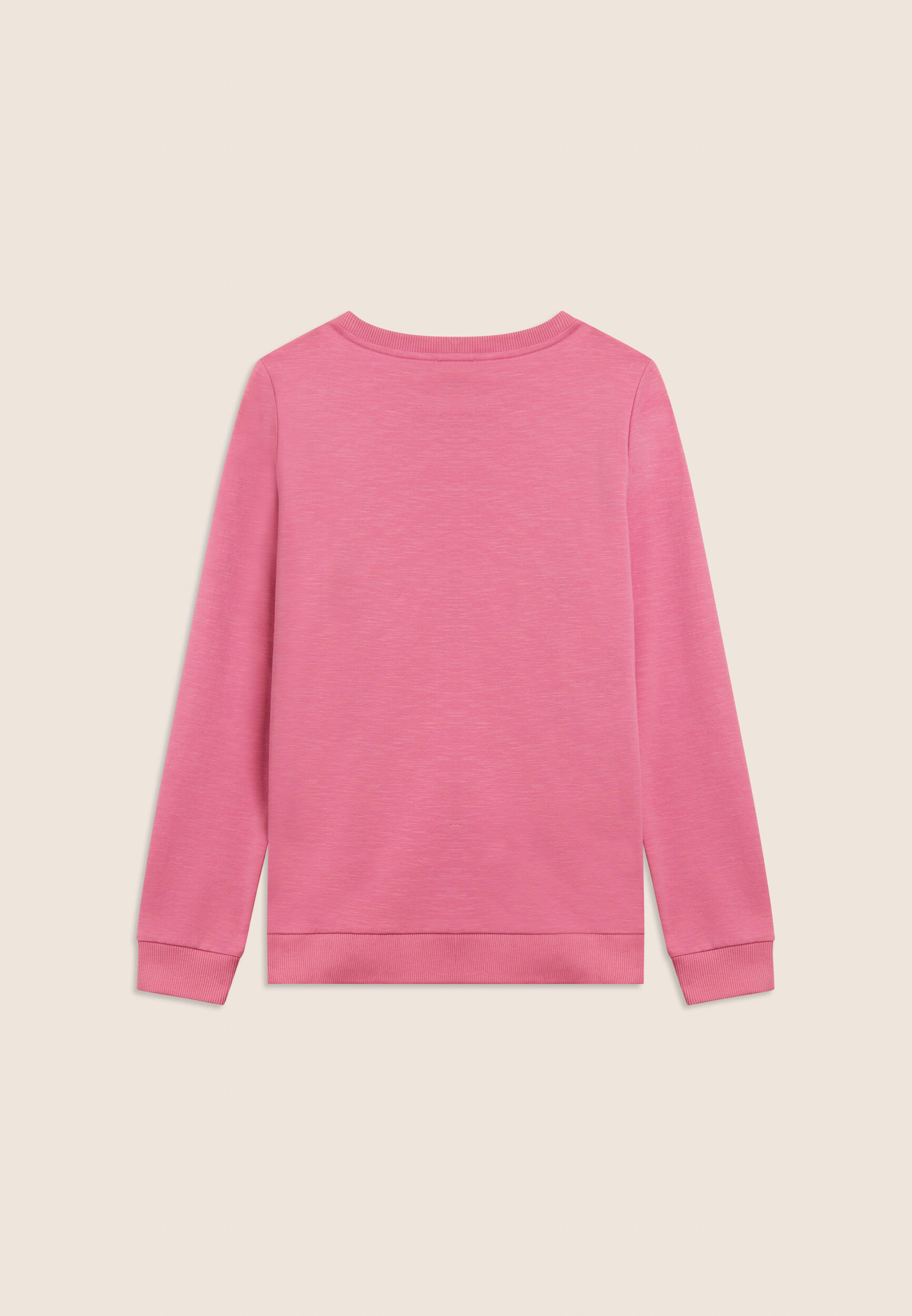 Sweatshirt met ronde hals en gekruiste voorkant 6/7