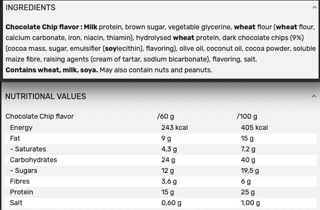 PROTEIN COOKIE - Chocolate Chips - 12 x 60 g 3/5