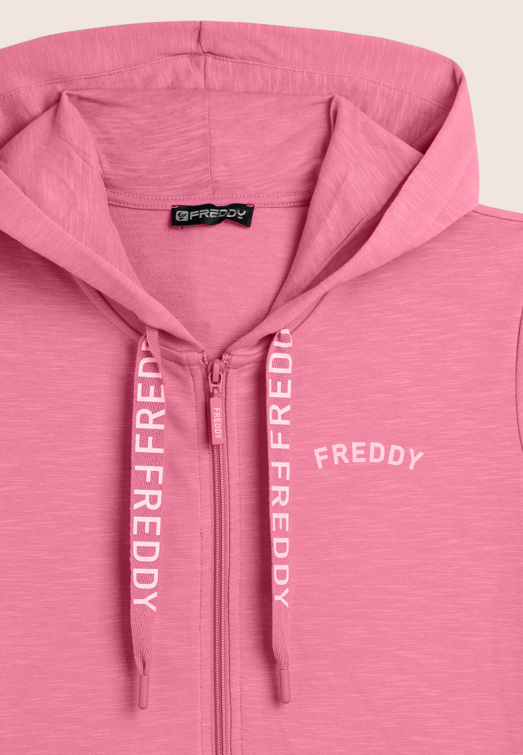 Sweat-shirt avec fermeture zippée et capuche en tissu flammé FREDDY avec fermetu 7/7