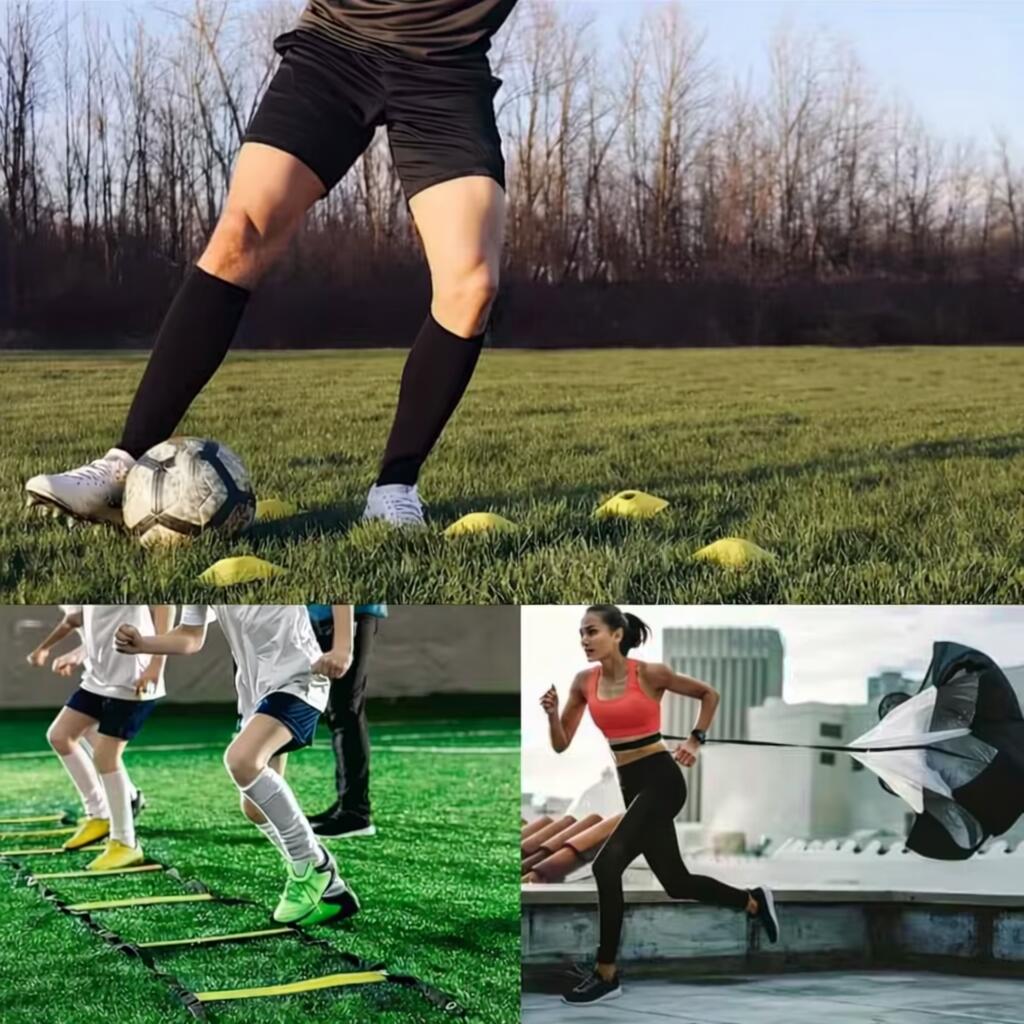 kit allenamento agilità velocità scala dischi paracadute resistenza 2/3