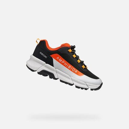 Baskets Garçon FLEXYPER PLUS BOY Noir/Orange