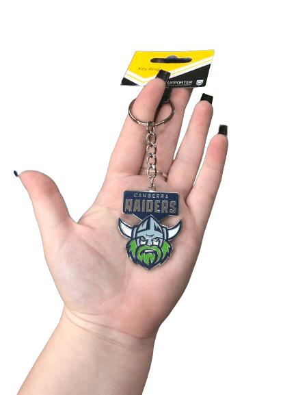 NRL Logo Metal Key Ring - Canberra Raiders - Keyring - NEW LOGO - TROFE