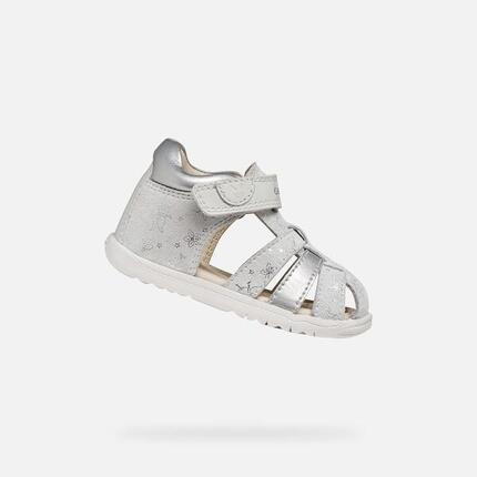 Sandales Bébé Fille SANDAL MACCHIA BABY GIRL Blanc/Argent