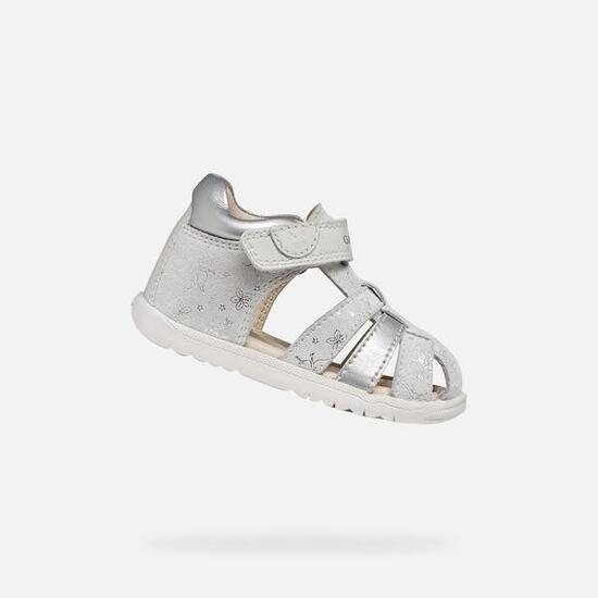 Sandales Bébé Fille SANDAL MACCHIA BABY GIRL Blanc/Argent