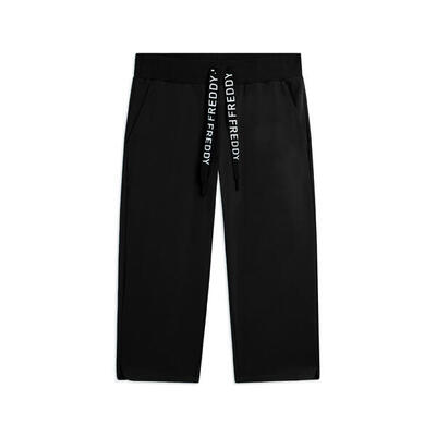 Pantaloni Corsaro con Fondo Stondato e Logo FREDDY