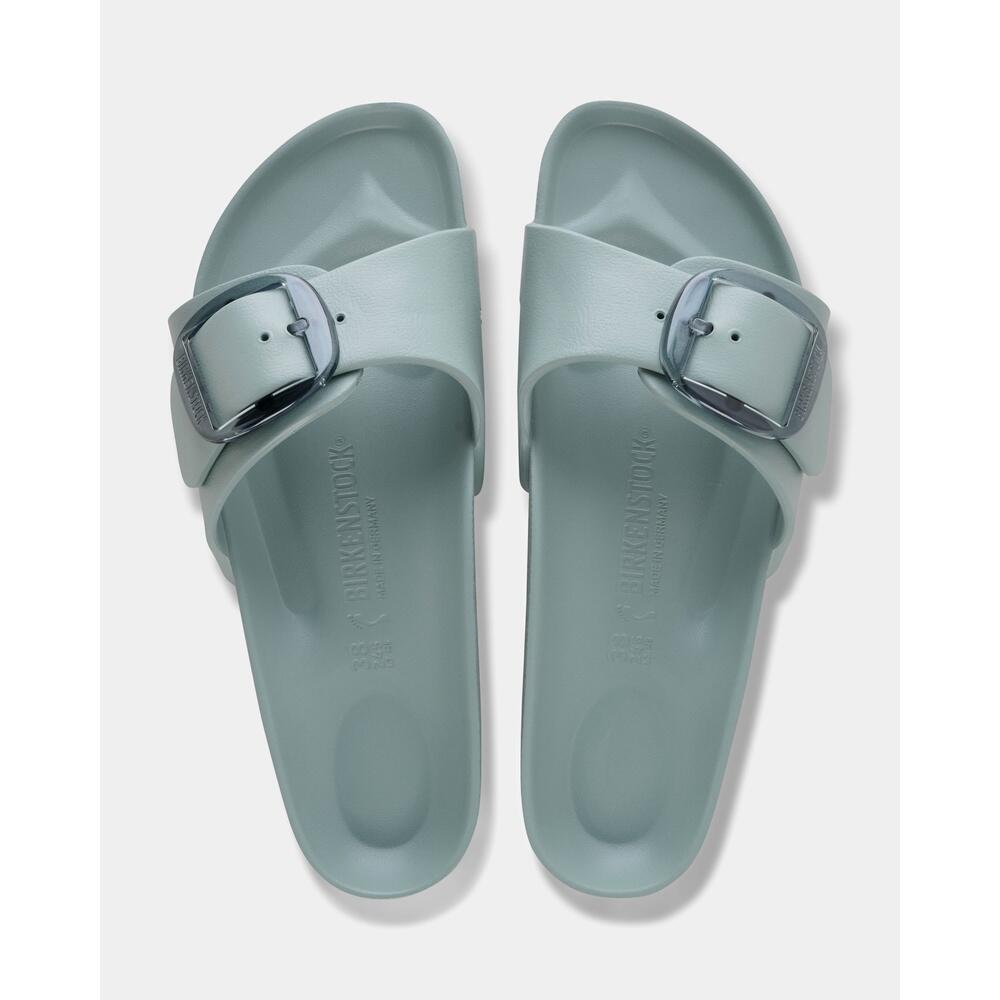 Flache Sandalen Damen Birkenstock Madrid Big Buckle Eva Grün 3/7