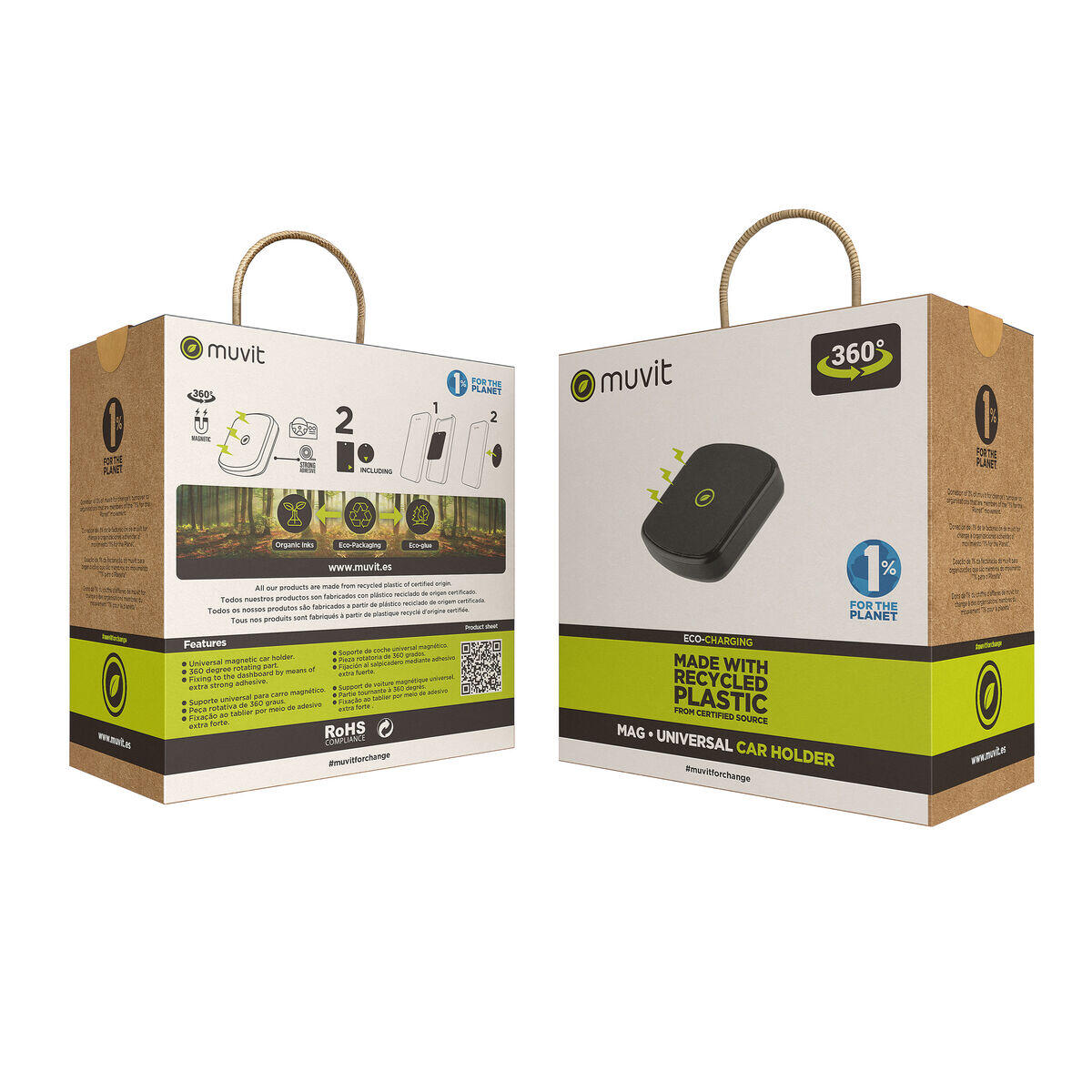 Suporte para Carros MUVIT MCCHL0008 Preto 5/5
