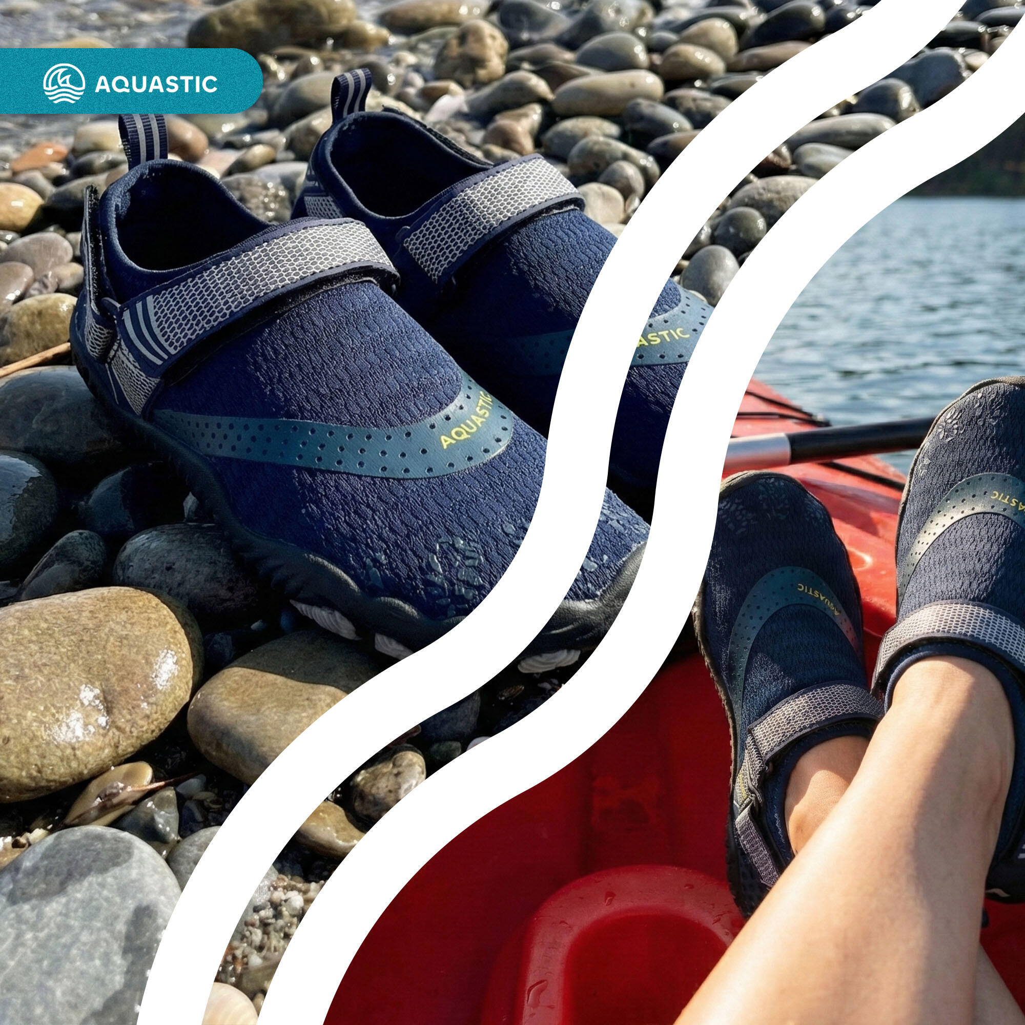 AQUASTIC Chaussures d'eau pour oursins de plage 7/7
