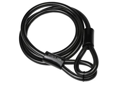 Staalkabel Geïsoleerd 12 mm x 2 meter Met Lussen Diefstalpreventie