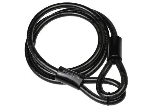 Staalkabel Geïsoleerd 12 mm x 2 meter Met Lussen Diefstalpreventie