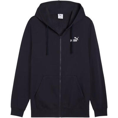 Puma heren hoodie met capuchon en rits donkerblauw