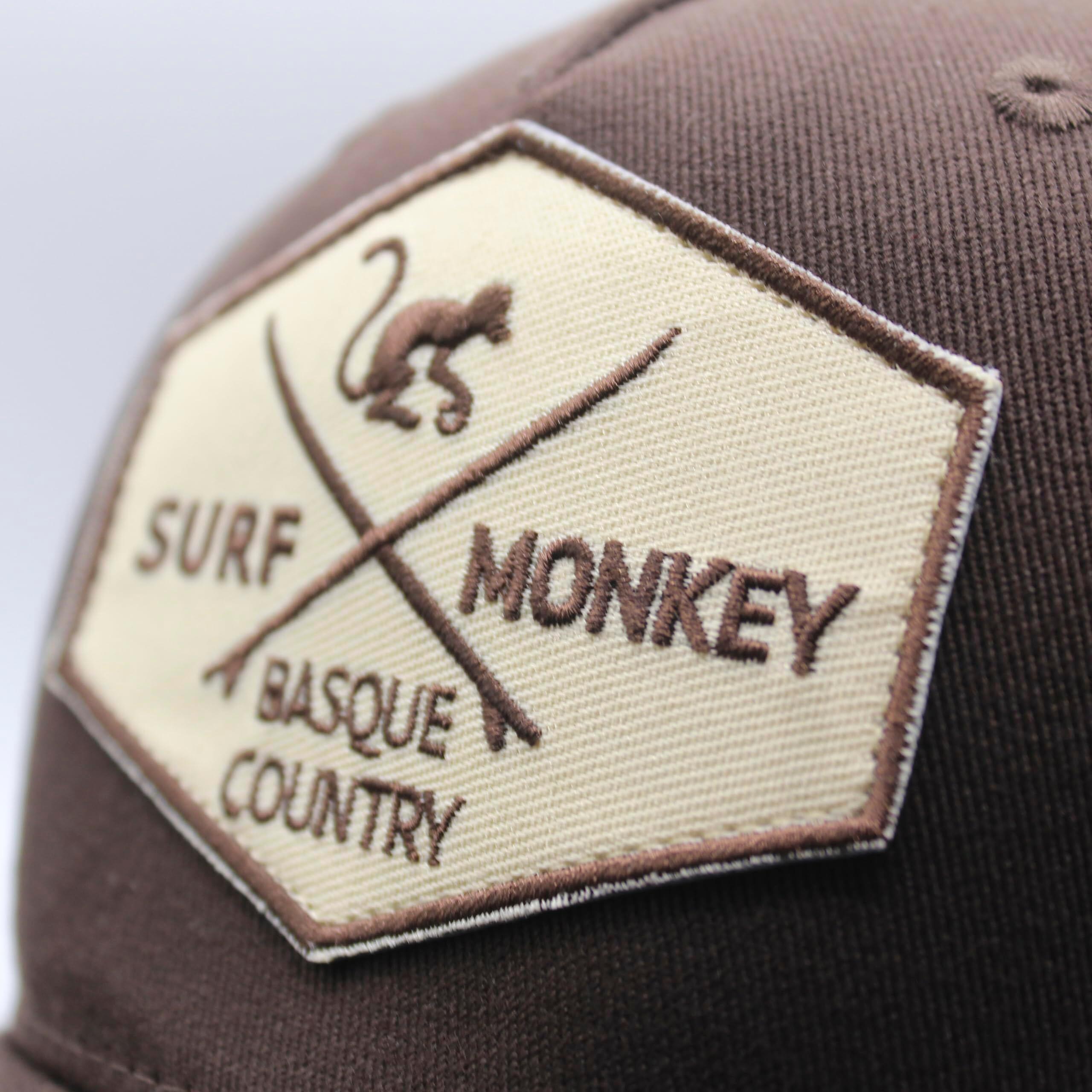 Gorra Trucker - 5 Paneles -Poliéster Reciclado /Adulto /Talla única(Marrón) 3/4