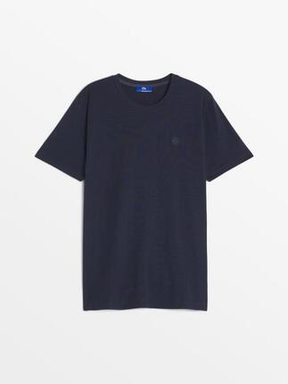 T-shirt homme PIERETEE manches courtes blanc, col rond, 60% coton 40% polyester