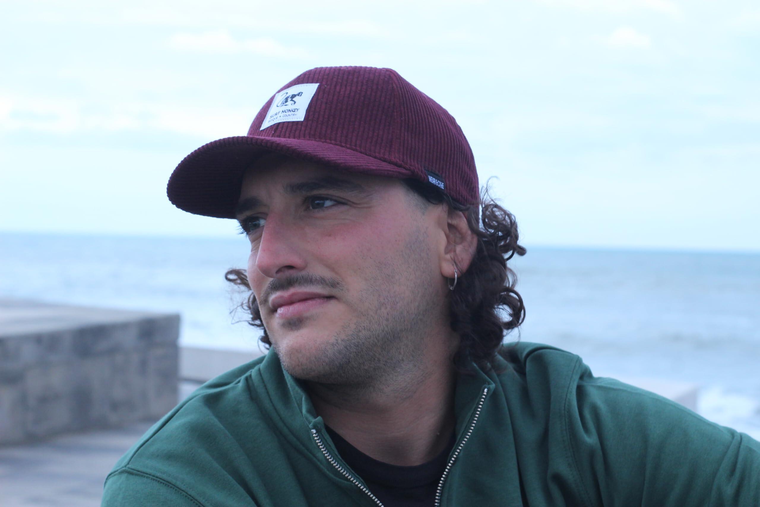 Gorra Béisbol - Pana - Reciclado / Adulto / Talla única (Granate) 5/6