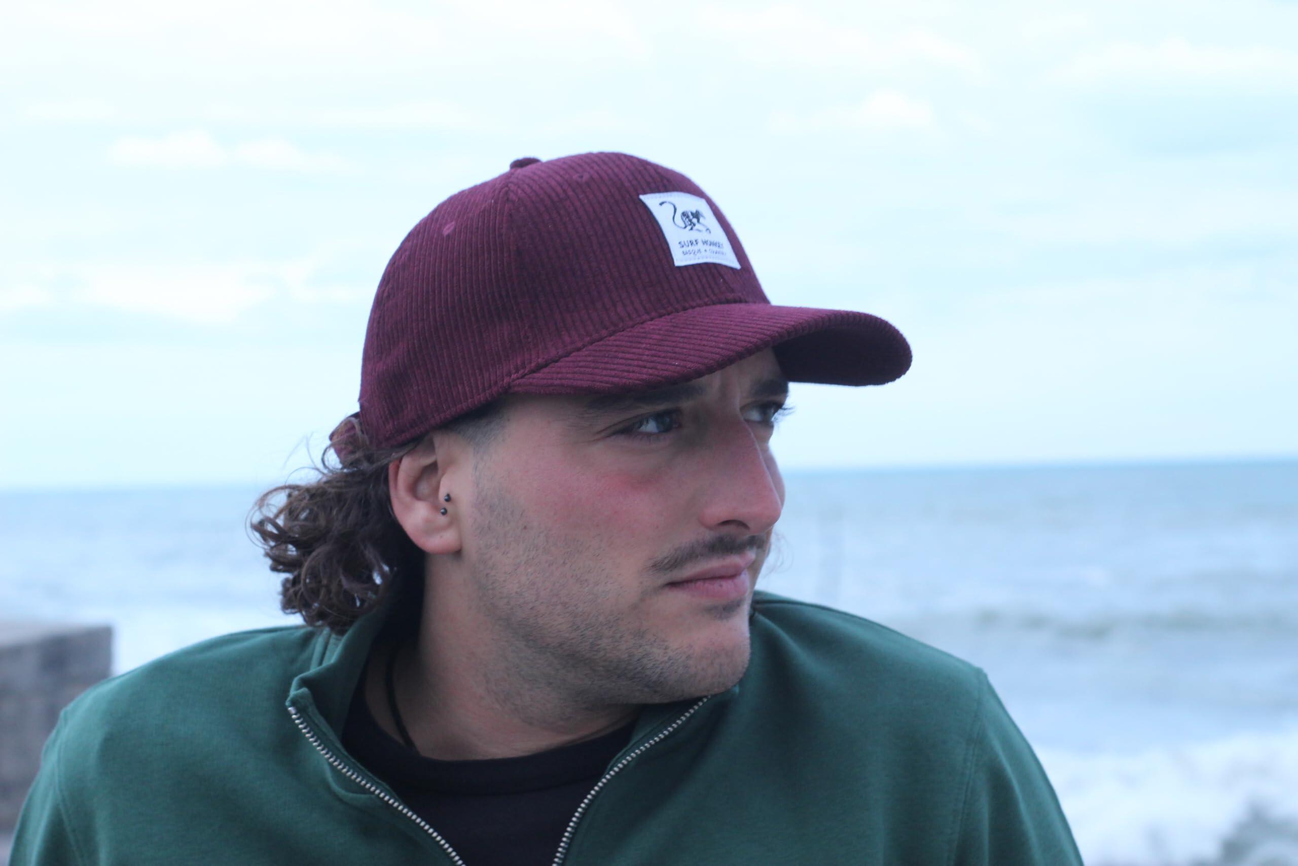 Gorra Béisbol - Pana - Reciclado / Adulto / Talla única (Granate) 4/6