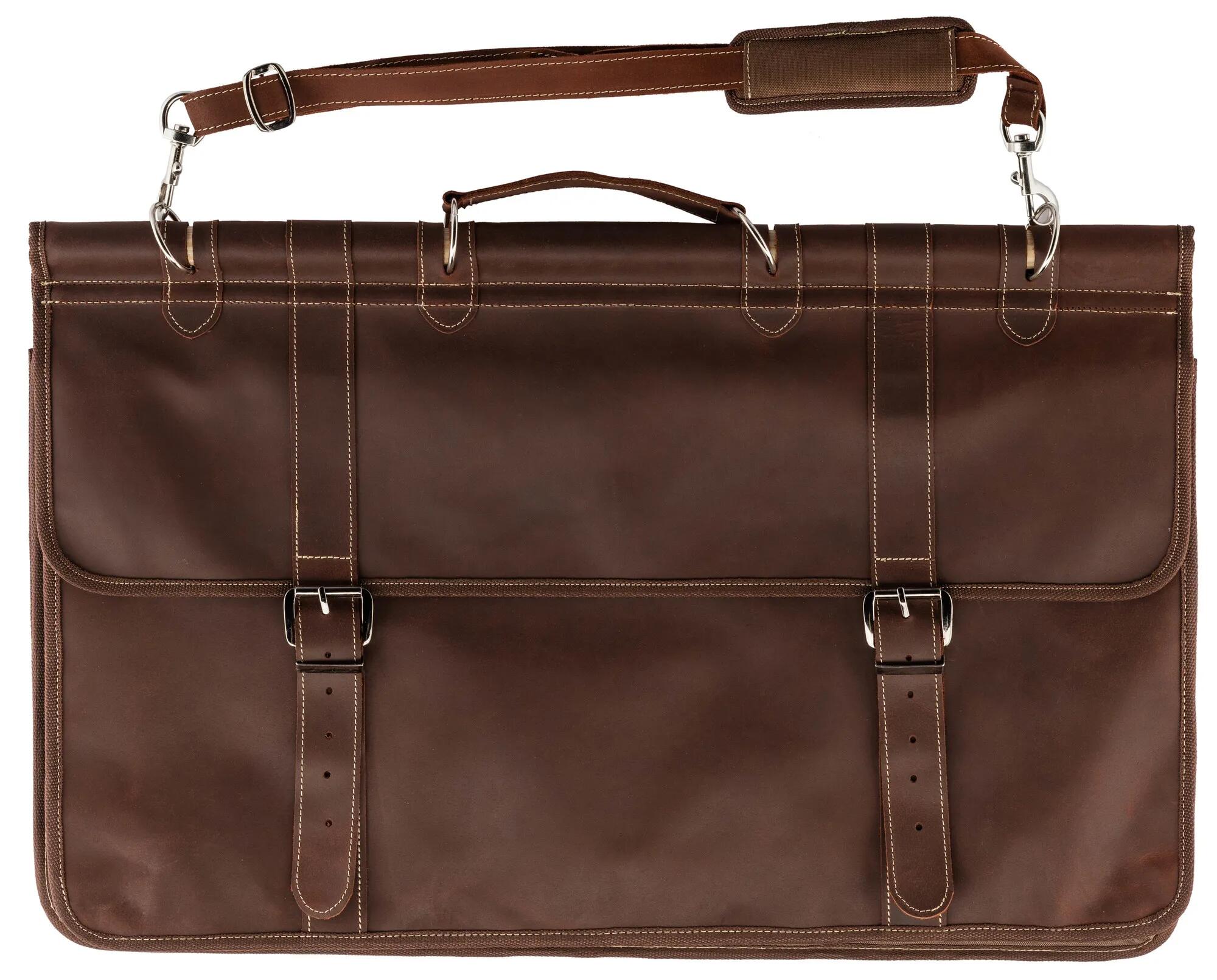 Sac De Battue Country En Cuir Marron 3/6
