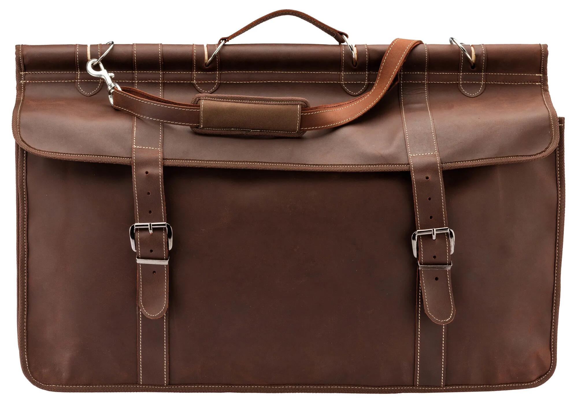 Sac De Battue Country En Cuir Marron 2/6