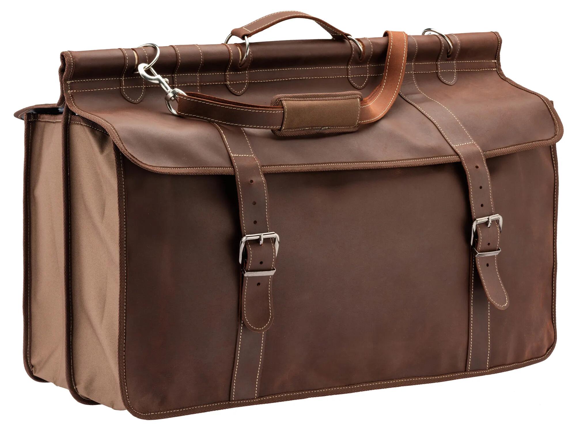 Sac De Battue Country En Cuir Marron 1/6