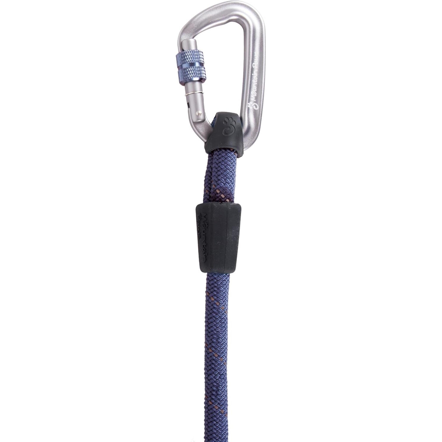 Corde d’escalade chien 11 mm Mountain Paws bleu avec mousqueton verrouillable 2/2