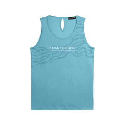 Canotta con Dettaglio Cut-Out e Grafica FREDDY