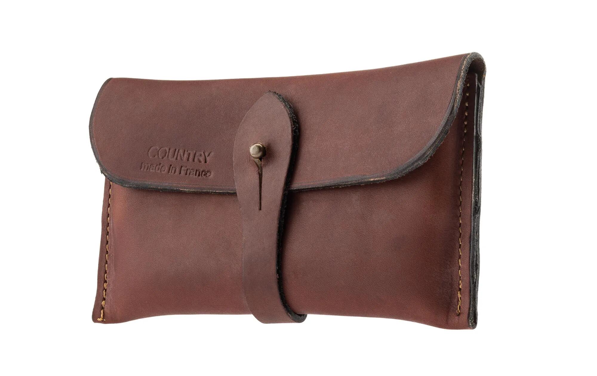 Pochette Sellerie Country Cuir Gras Pour Balles 7 Et 9 MM 3/4
