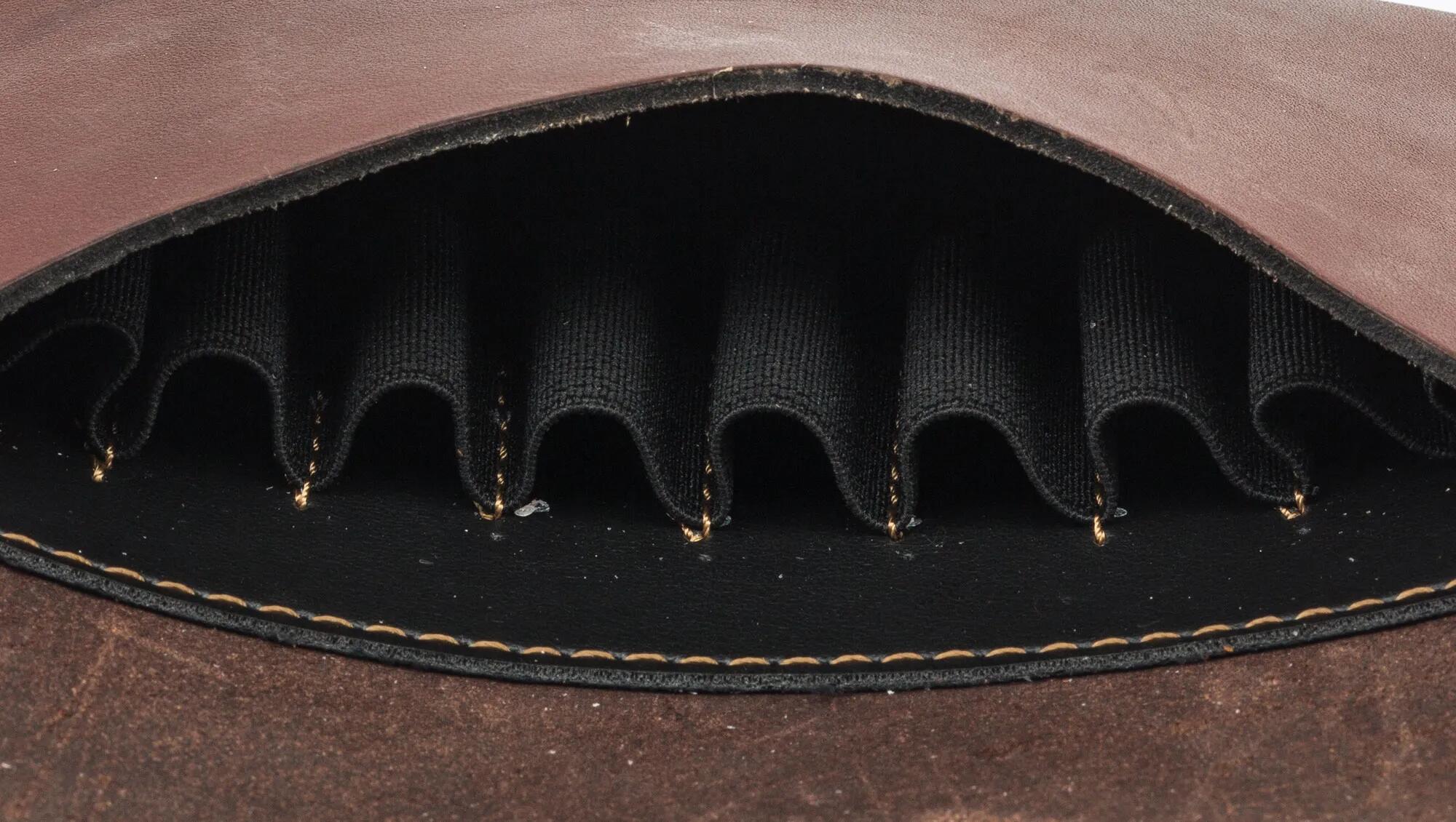 Pochette Sellerie Country Cuir Gras Pour Balles 7 Et 9 MM 4/4