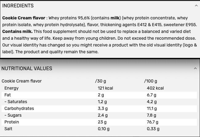 Delicious Whey Protein Powder - Creamy Cookie - 908 g 3/5