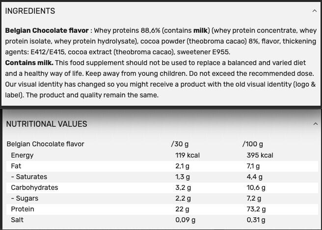 Delicious Whey Protein Powder - Belgian Chocolate - 908 g 3/5