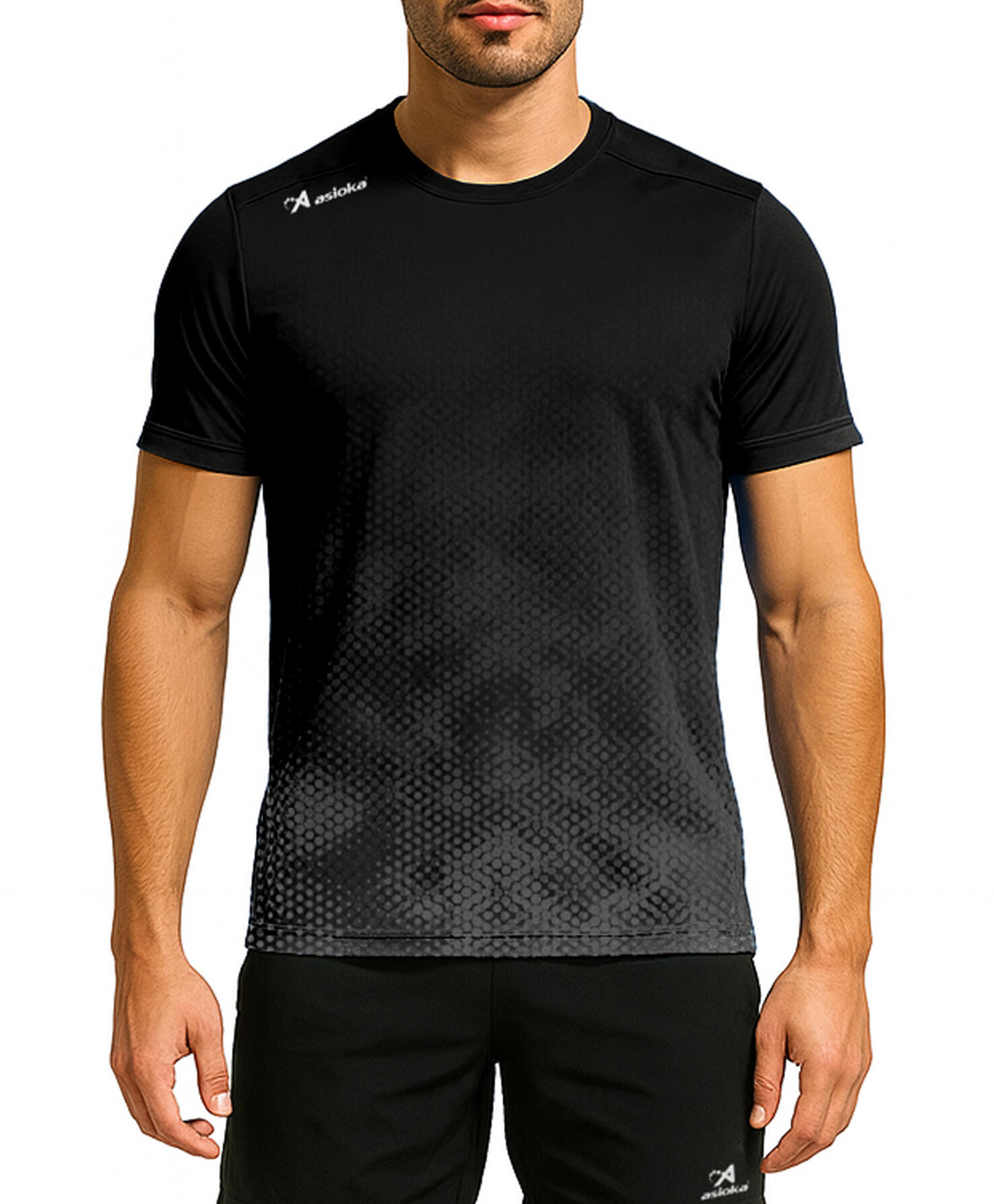 T-shirt de corrida de manga curta para homem ASIOKA CASTELLÓN.Efeito Coolmax. 3/6