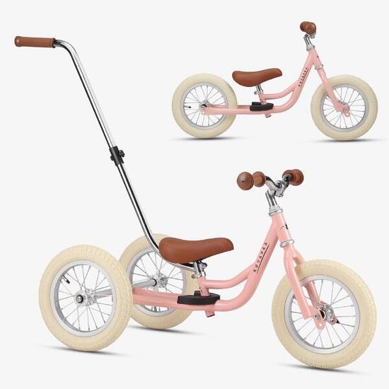 Draisienne évolutive 2 en 1 avec barre parentale – tricycle enfant