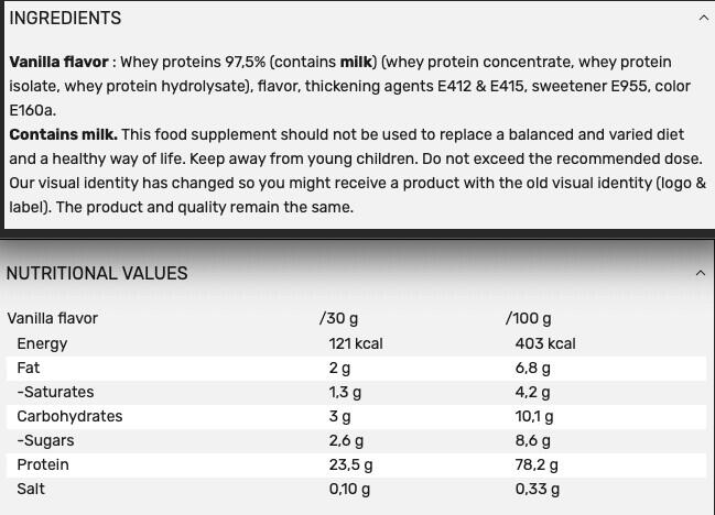 Whey isolate - Delicious Whey Protein - Vanilla 3/5