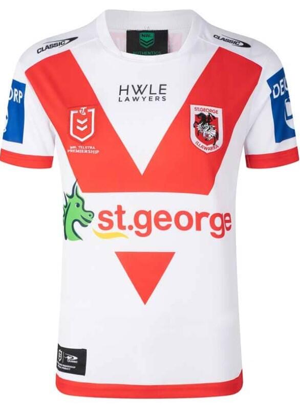 NRL 2024 Home Jersey - St George Illawarra Dragons - Adult - Mens
