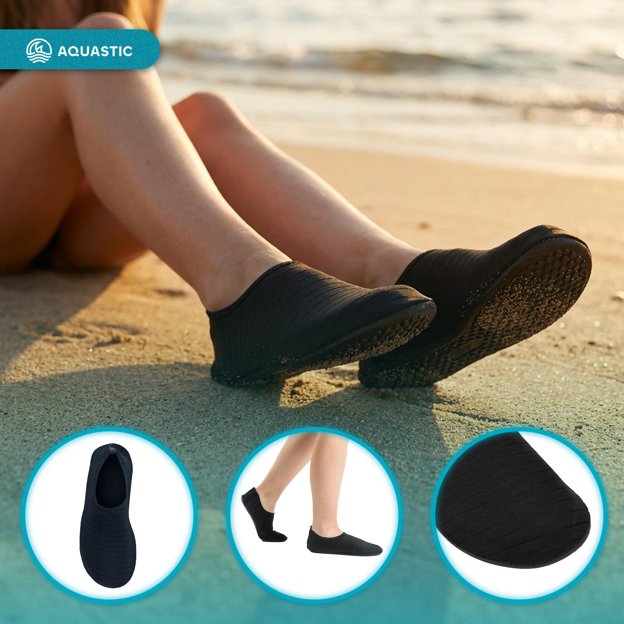 AQUASTIC Zapatos de agua Aqua BS002 3/7