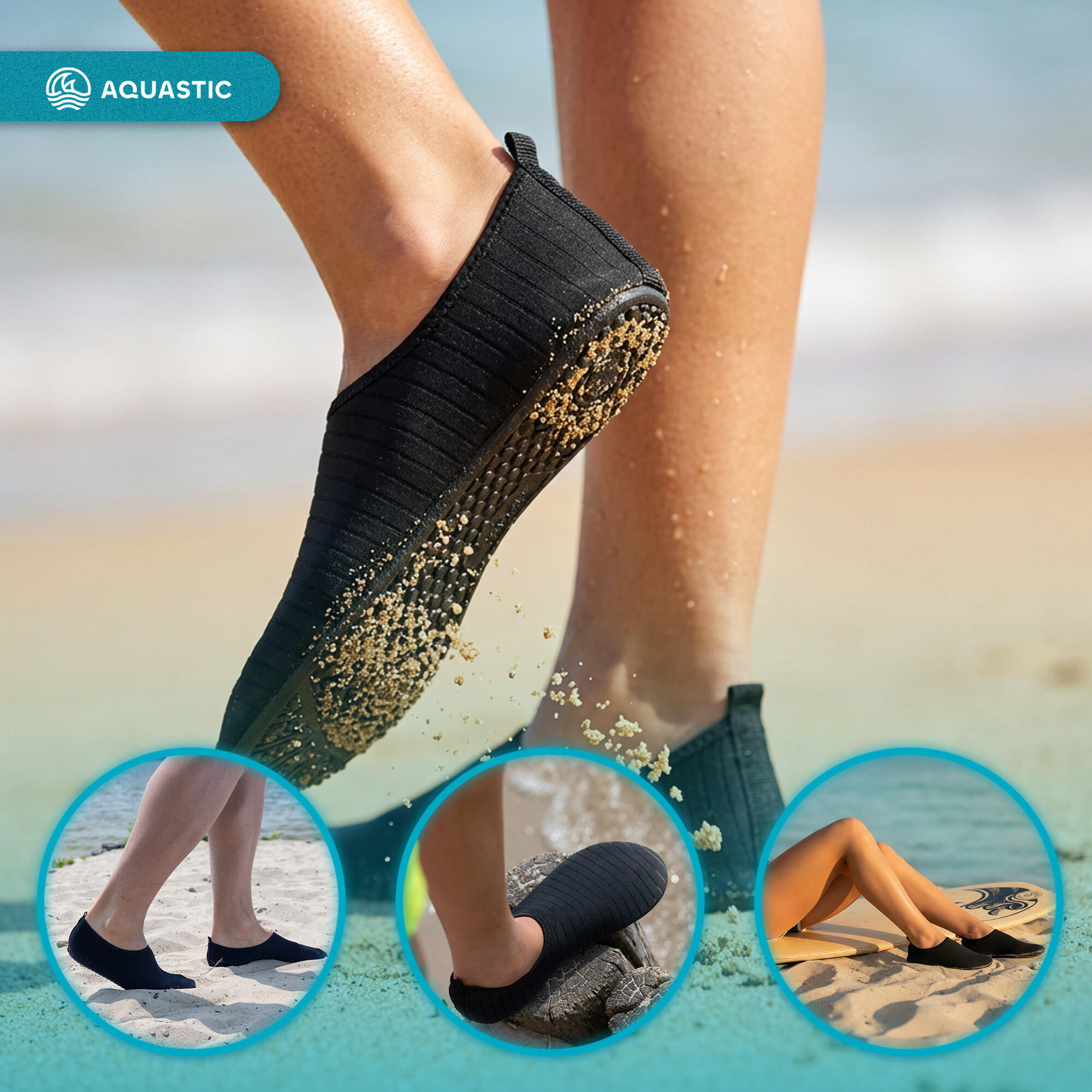AQUASTIC Zapatos de agua Aqua BS002 4/7