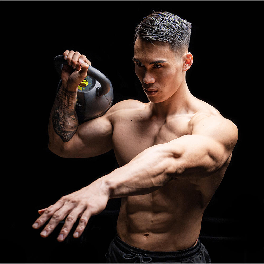 Fitagon verstellbare Kettlebell Flex 4.5-18.1kg (Schwarz) 4/5