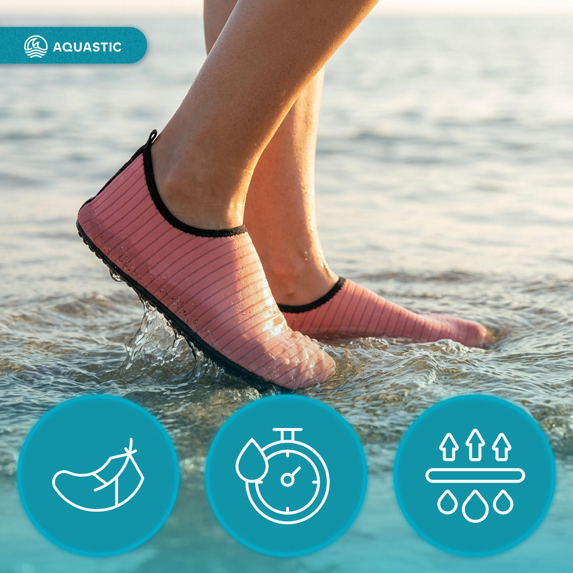 AQUASTIC Aqua chaussures aquatiques 5/7