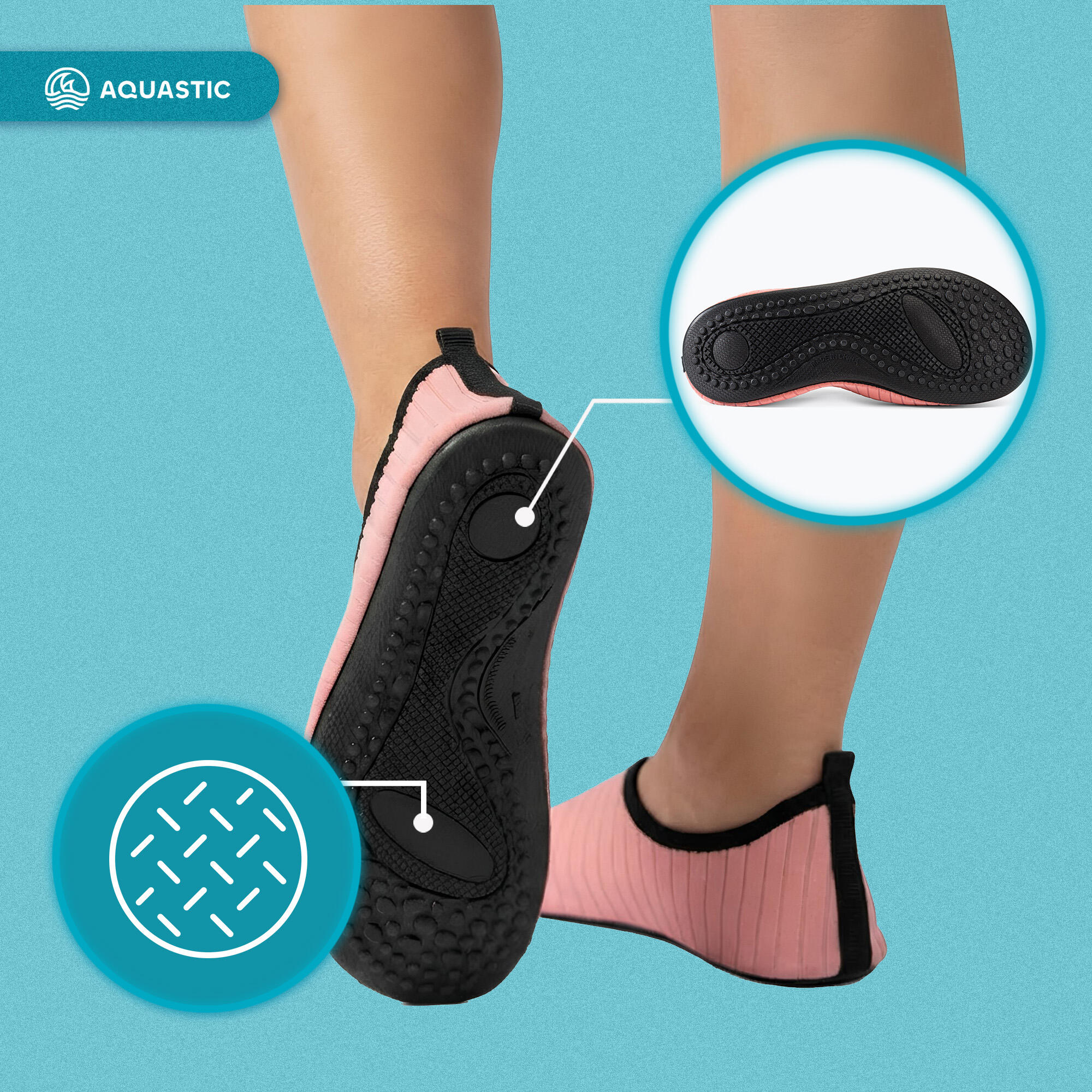 AQUASTIC Aqua chaussures aquatiques 6/7