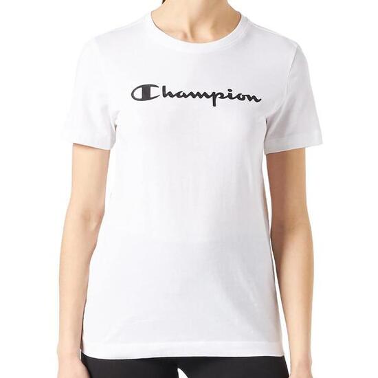 T-shirt Girocollo Champion Bianca da Donna